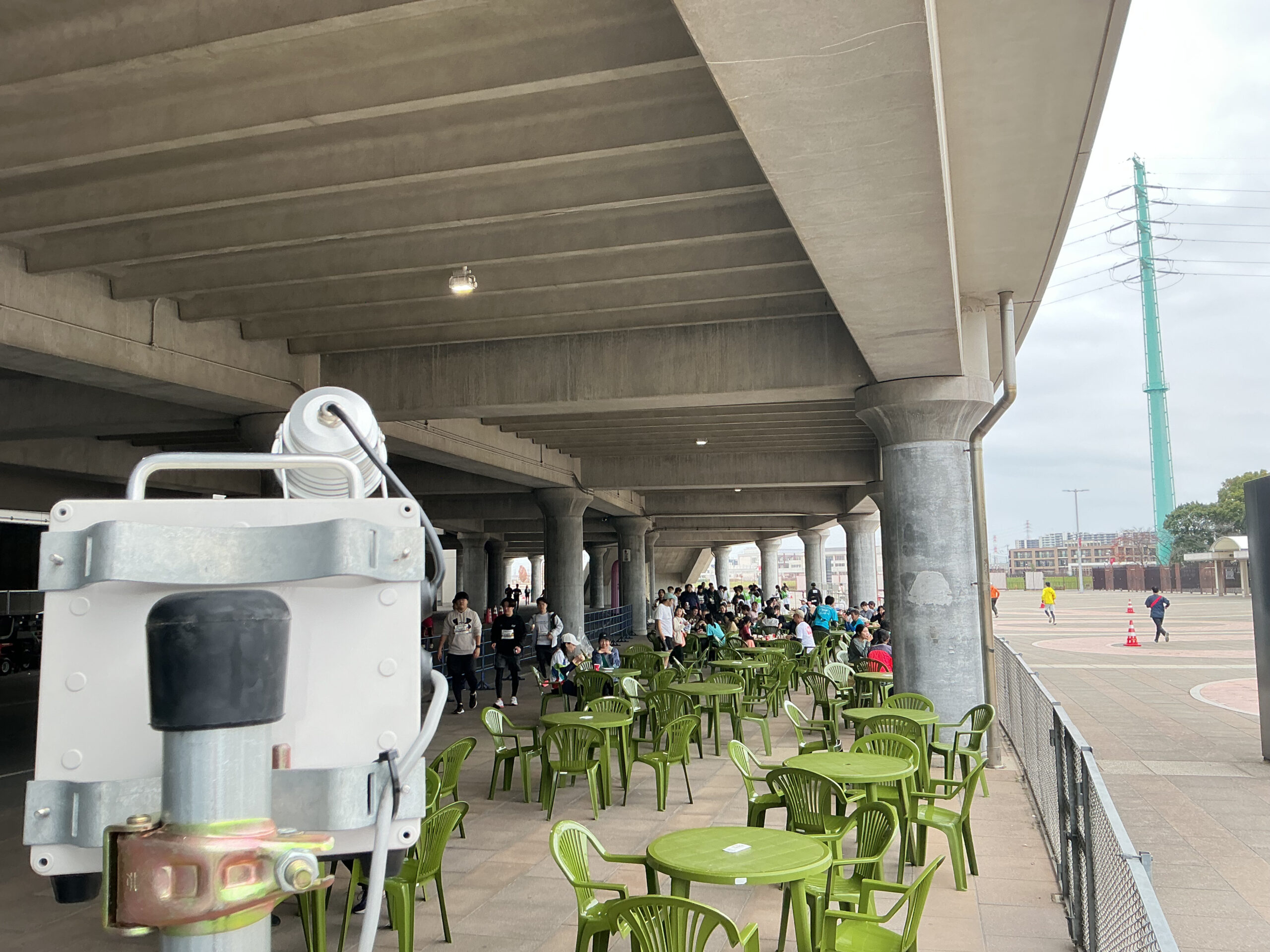 スイーツエリアの混雑状況